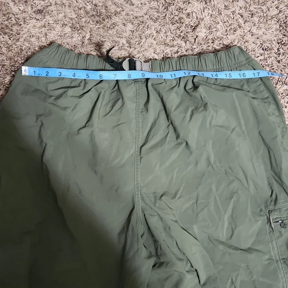 Columbia Packable Nylon Hiking Fishing Swimshorts Olive Green Size Xl